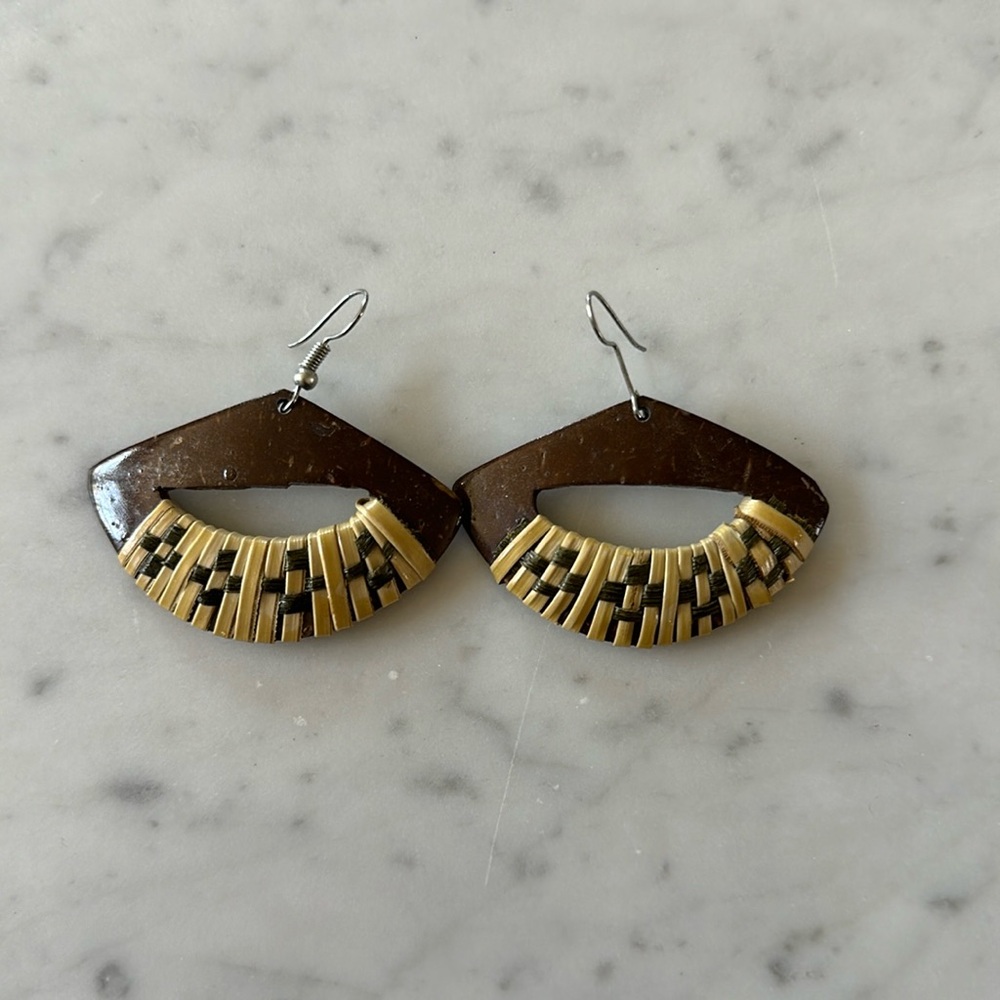 Handcrafted Samoan earrings